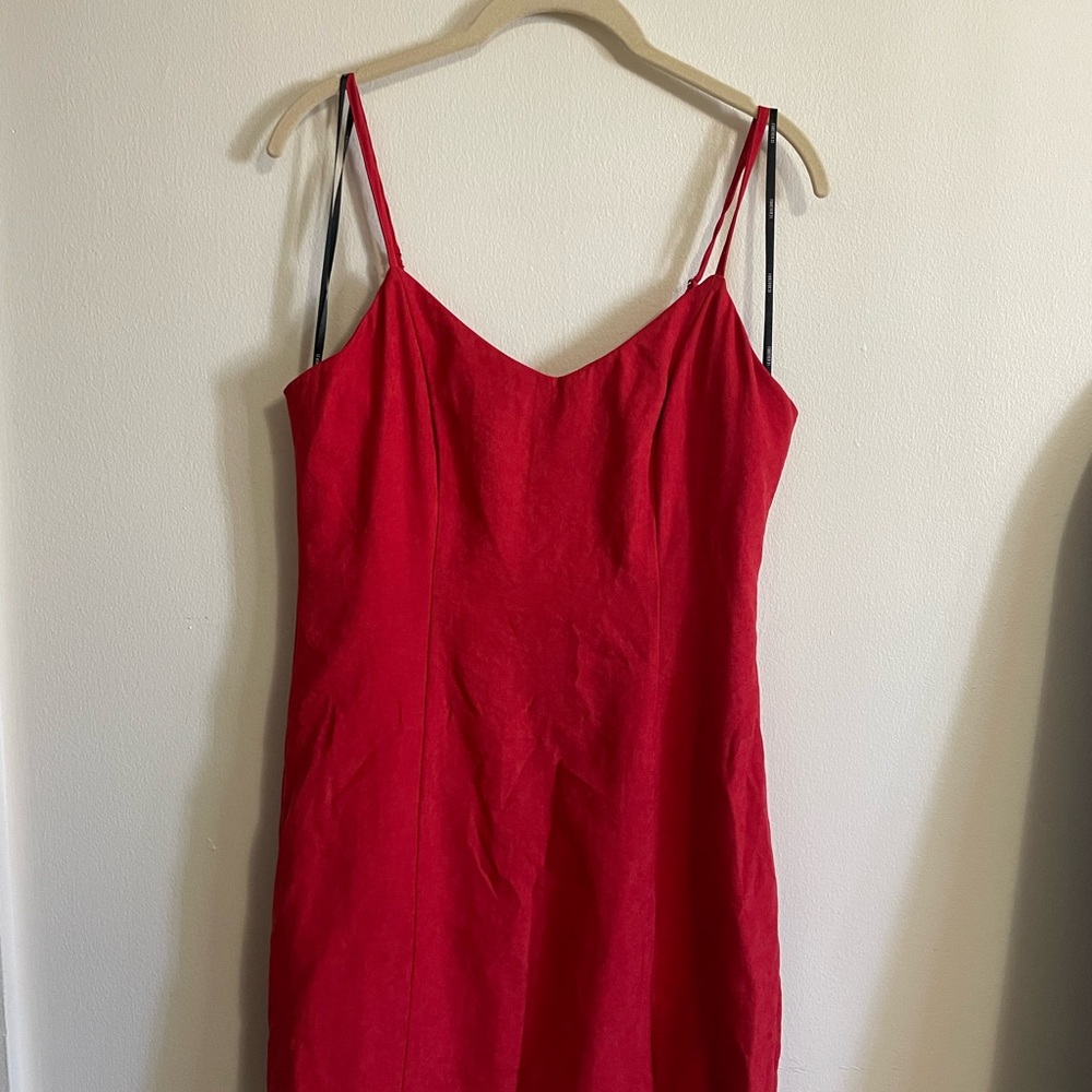 Red Spaghetti Strap Dress